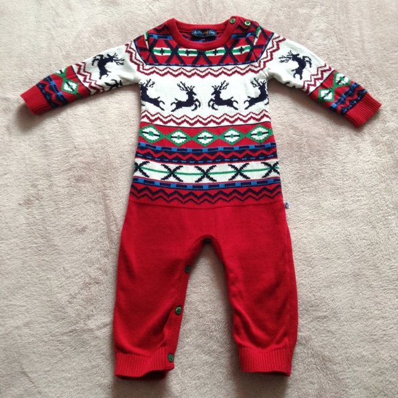 Christmas Sweater Onesie by Sophie & Sam - Picture 2 of 9